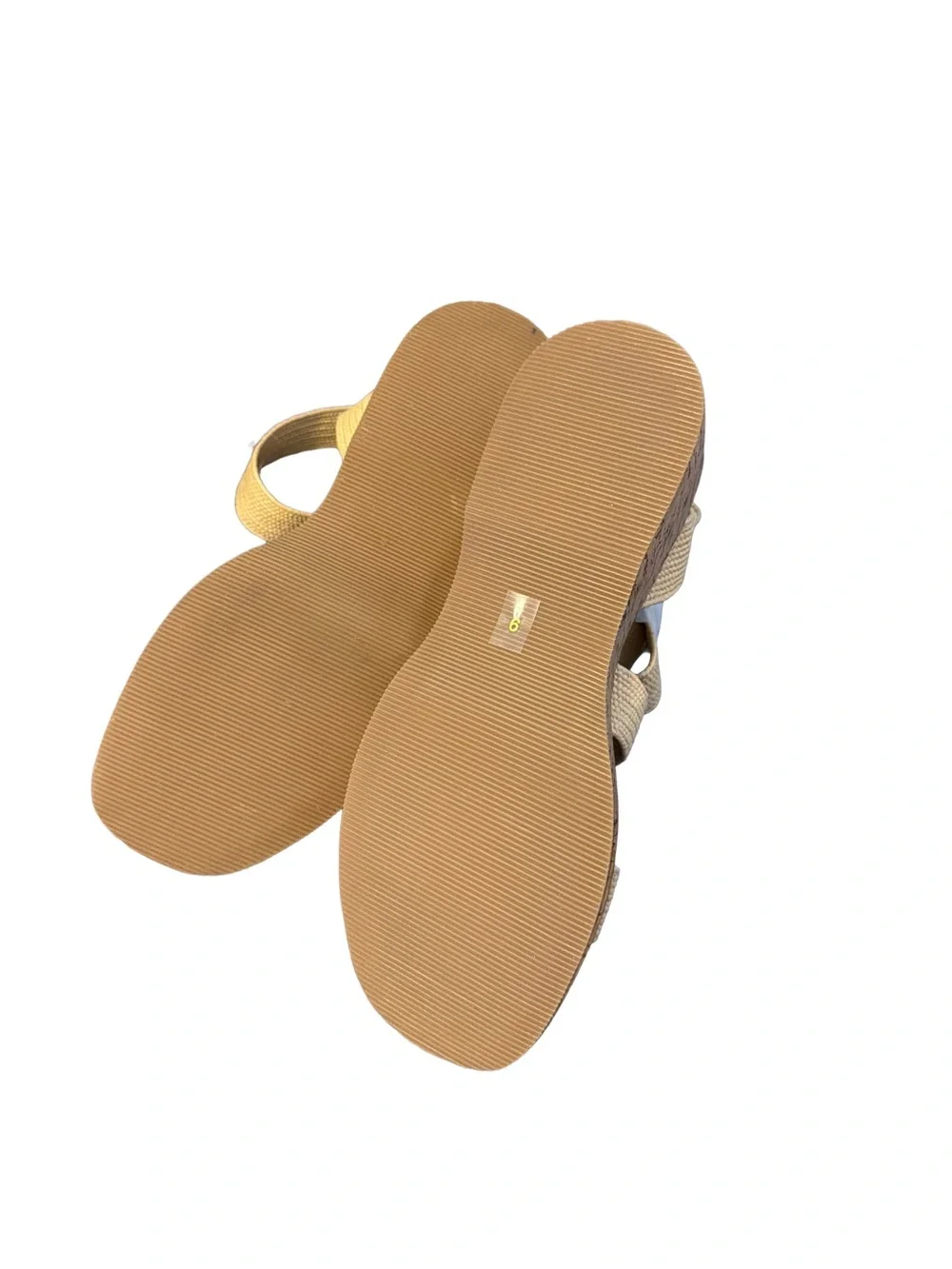 Steve Madden Women's Sashes Platform Sandals, Color: Natural, Size: 9M NWT